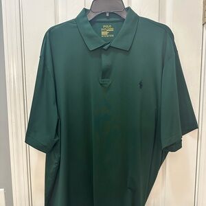 Polo Ralph Lauren green performance materiel shirt